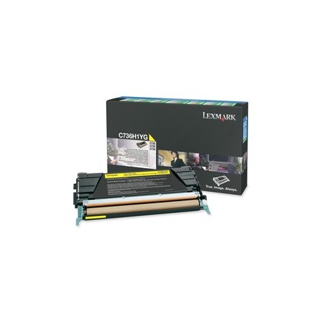 TONER GIALLO C736, X736, X738, ALTA CAPACITA RETURN PROGRAM