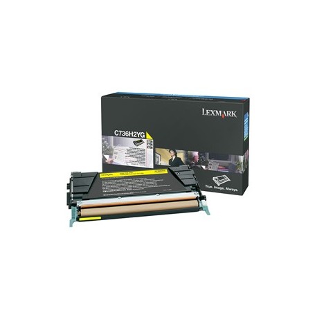 TONER GIALLO NON RETURN PROGRAM C736 X736 X738 ALTA CAPACITA'
