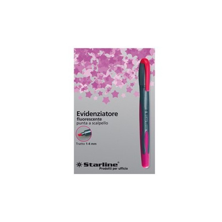 EVIDENZIATORE STARLINE FUCSIA P.SCALPELLO 1-4MM