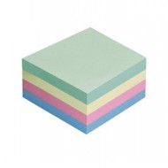 CUBO BIGLIETTI ADESIVI ASSORT.TENUE 75X75mm 400fg 70gr Starline