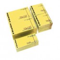 BLOCCHETTO BIGLIETTI ADESIVI GIALLO 50X40mm 100fg 70gr Starline