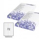 Etichetta adesiva bianca 100fg A4 35x23,5mm (72et/fg) STARLINE