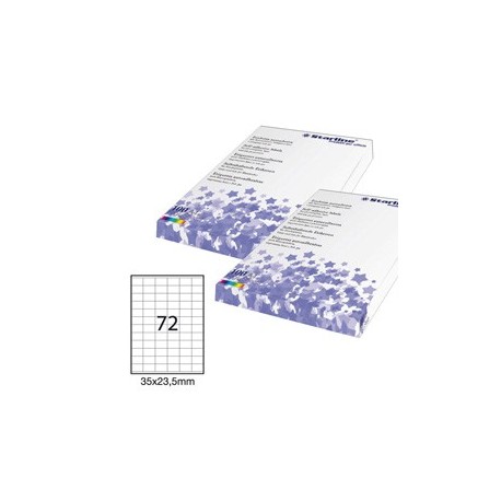 Etichetta adesiva bianca 100fg A4 35x23,5mm (72et/fg) STARLINE