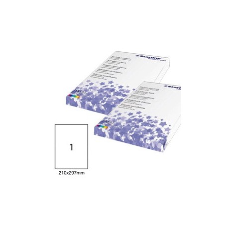 Etichetta adesiva bianca 100fg A4 210x297mm (1et/fg) STARLINE