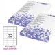 Etichetta adesiva bianca 100fg A4 47,5x35mm (32et/fg) angoli tondi STARLINE