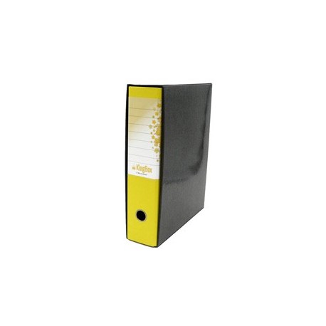 Registratore KINGBOX f.to protocollo dorso 8cm giallo STARLINE