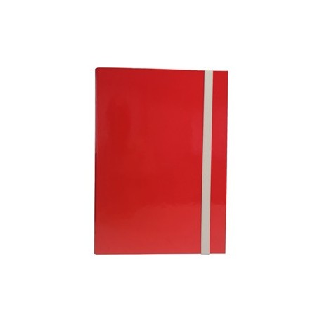 CARTELLA PROGETTO DORSO 3CM C/ELASTICO ROSSO STARLINE