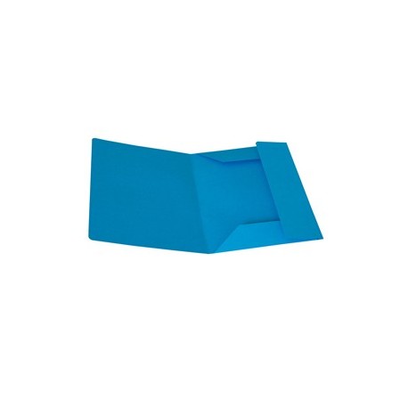 Pack 25 Cartelline 3 Lembi AZZURRO in bristol 200g Starline