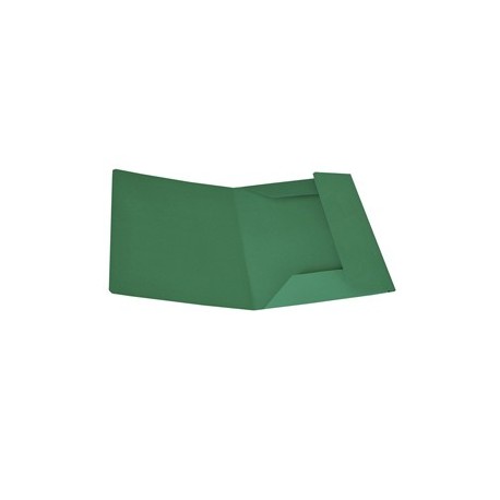 Pack 25 Cartelline 3 Lembi VERDE in bristol 200g Starline