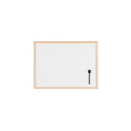 Lavagna bianca magnetica 45x60cm cornice legno Starline