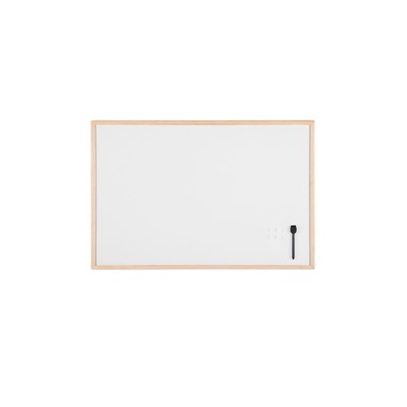 Lavagna bianca magnetica 60x90cm cornice legno Starline
