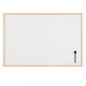 Lavagna bianca magnetica 60x90cm cornice legno Starline