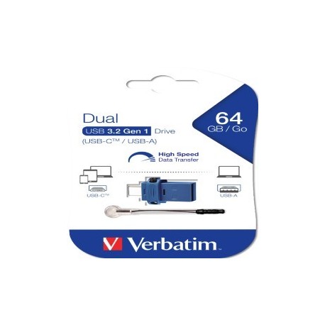 Verbatim USB Drive 3.0 Store ´N´ GO Dual Drive 3.0 / USB C 64GB