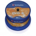 SCATOLA 50 DVD-R SPINDLE 16X 4.7GB 1 MATT SILVER
