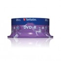 SCATOLA 25 DVD+R SPINDLE 16X 4.7GB 120MIN. SERIGRAFATO