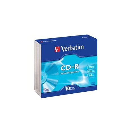 SCATOLA 10 CD-R DATALIFE SLIM CASE 52X 700MB EXTRA PROTECTION