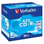 SCATOLA 10 CD-R DATALIFEPLUS JEWEL CASE 1X-52X 700MB SERIGRAFATA CRYSTAL