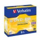 SCATOLA 5 DVD+RW JEWEL CASE 4X 4.7GB 120MIN. SERIGRAFATO